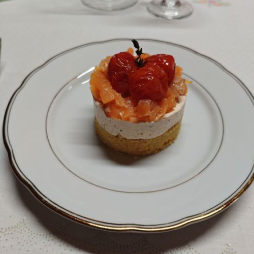 Cheesecake salé à la truite fumée d'Aquitaine